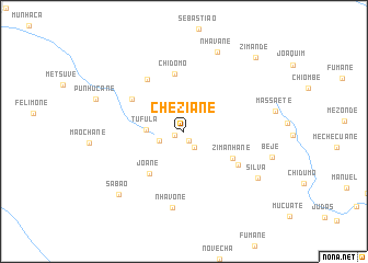 map of Chéziane