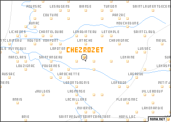 map of Chez-Rozet