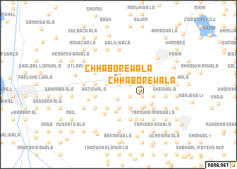 map of Chhaborewāla