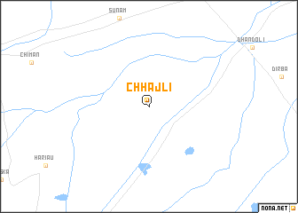 map of Chhājli