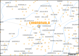 map of Chhanānwāla