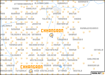 map of Chhangaon