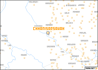 map of Chhani Sarsawāh