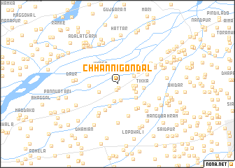 map of Chhanni Gondal