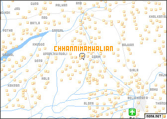 map of Chhanni Mamwāliān