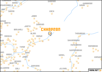 map of Chhaprān