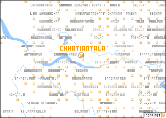 map of Chhātiāntala