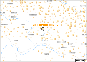 map of Chhattar Maldīālān