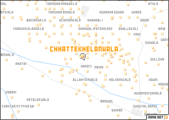 map of Chhatte Khelānwāla