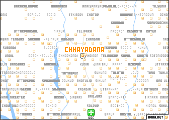 map of Chhayadāna