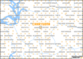 map of Chhaydona