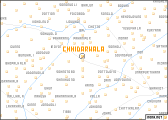 map of Chhidarwāla