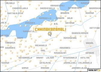 map of Chhina Karam Ali