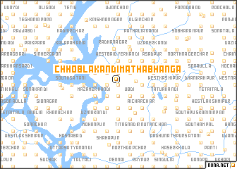 map of Chhoblākāndi Māthābhānga