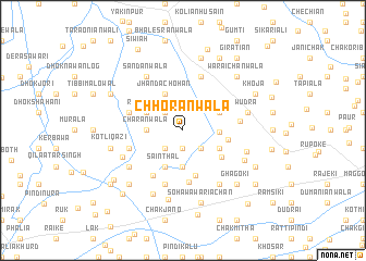 map of Chhoranwāla