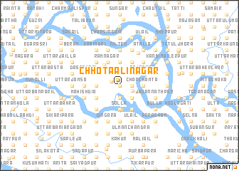 map of Chhota Ālinagar