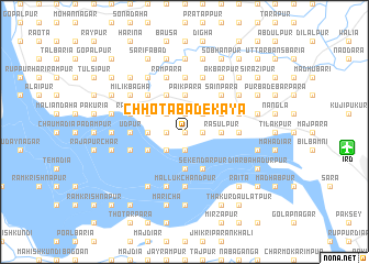 map of Chhota Bādekaya