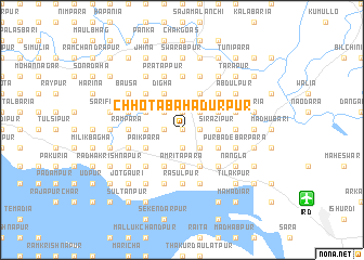 map of Chhota Bāhādurpur