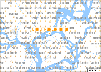 map of Chhota Baliākāndi