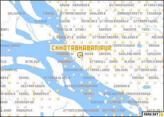 map of Chhota Bhabānipur