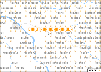 map of Chhota Bri Dowhākhola