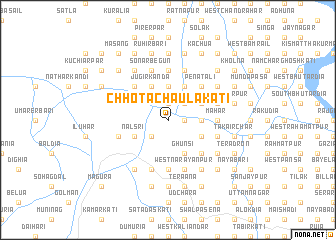map of Chhota Chāulākāti