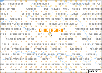 map of Chhota Gāra