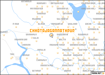 map of Chhota Jagannāthpur