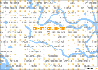 map of Chhota Kāliākair