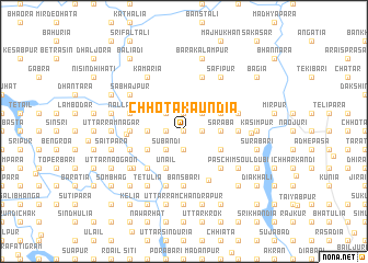 map of Chhota Kāundia