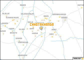 map of Chhota Khānda