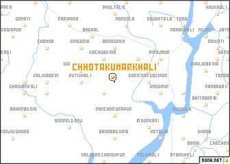 map of Chhota Kumārkhāli