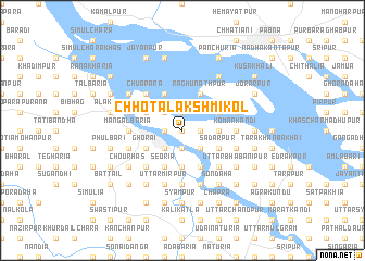 map of Chhota Lakshmīkol