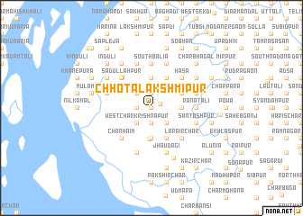 map of Chhota Lakshmīpur