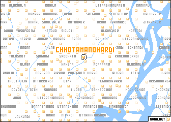 map of Chhota Manohardi