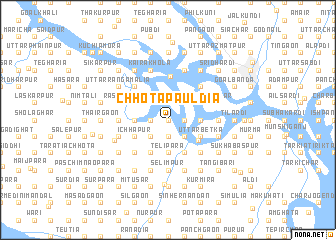 map of Chhota Pāuldia