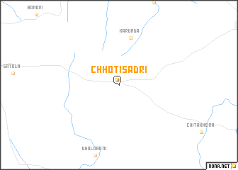 map of Chhoti Sādri