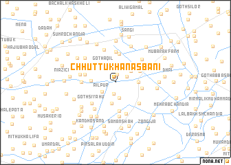 map of Chhuttu Khān Asbāni