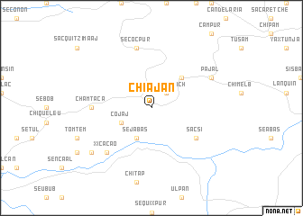 map of Chiaján