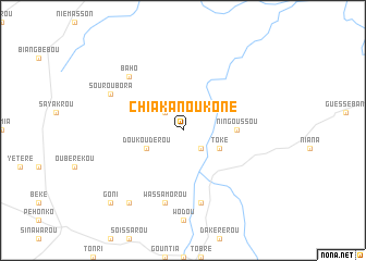 map of Chiakanoukoné