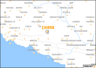 map of Chiama