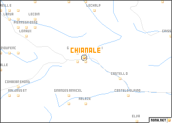 map of Chianale