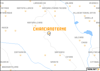 map of Chianciano Terme
