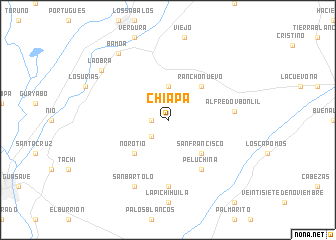 map of Chiapa