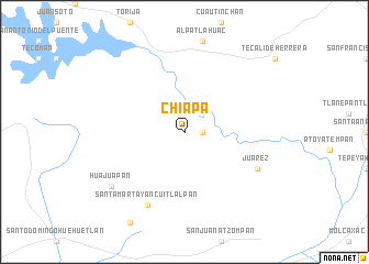 map of Chiapa