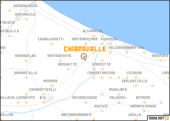 map of Chiaravalle