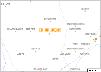 map of Chiarjaque
