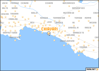 map of Chiavari
