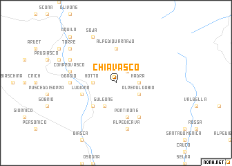 map of Chiavasco