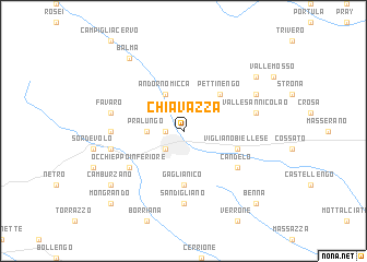 map of Chiavazza